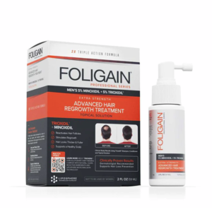 FOLIGAIN Advanced Hair Regrowth For Men Minoxidil 5% + Trioxidil 5%, 59 ml