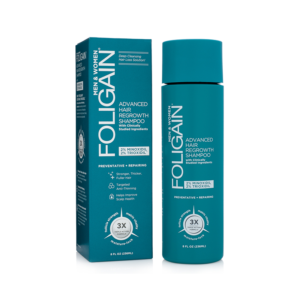 FOLIGAIN Advanced Hair Regrowth Hair Shampoo Minoxidil 2% and 2% Trioxidil, 236ml