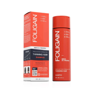 FOLIGAIN Triple Action Shampoo For Thinning Hair For Men with 2% Trioxidil, 236 ml